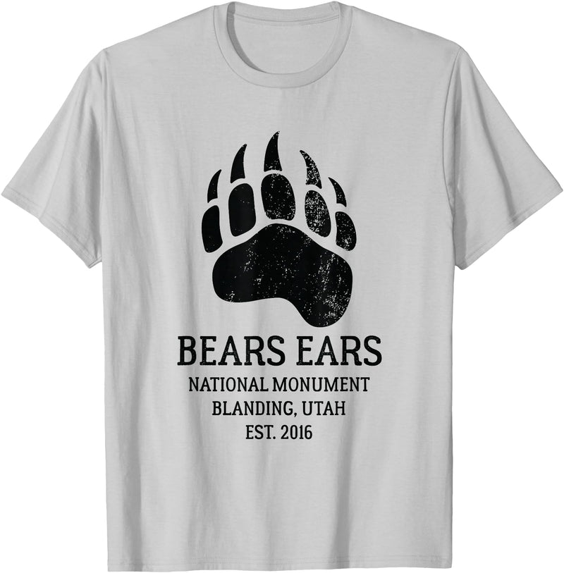 National Park Gifts Bears Ears National Monument Blanding Utah T-Shirt - Silver Grey