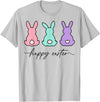 Happy Easter Bunny Rabbit Egg Hunt for Men, Women and Kids T-Shirt in Silver Grey