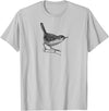 Birding Ornithologist Birds Wren Bird T-Shirt - Silver Grey
