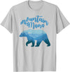 Wildflower Tee Co. Mountain Mama Bear T Shirt Mountain Mom Matching Family Tee - Silver Grey