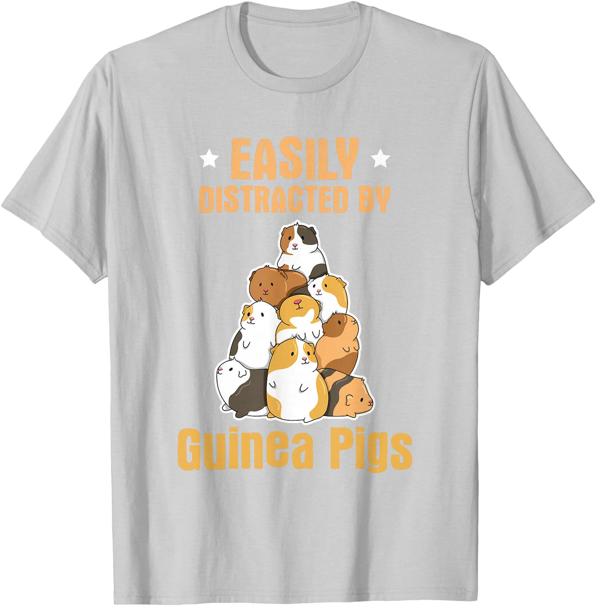 Fluff Lover Quote Guinea Pig Quote for a Guinea Lover T-Shirt - Silver Grey