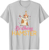 Birthday Hamster Cute Hamster Lover T-Shirt - Silver Grey