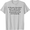 At This Point Shirt At This Point Jesus Doesn't Need To Take The Wheel T-Shirt - Silver Grey
