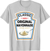 Halloween 2025 Condiments Couples Costume Sauce White Mayonnaise Halloween Costume Couples T-Shirt - Silver Grey