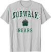 Official High School Fan Gear Norwalk High School Bears T-Shirt - Silver Grey
