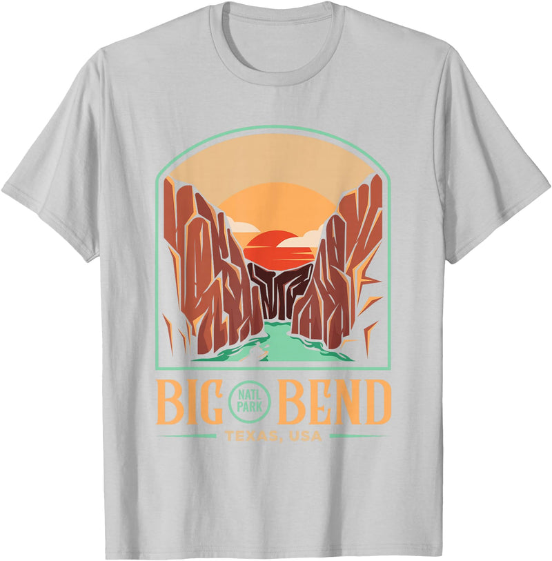 US-Nationalparks Geschenke & Souvenir Big Bend National Park Brewster Texas US Gift T-Shirt - Silver Grey