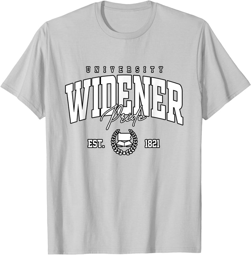 Widener Arch University College Athletics Retro Widener Collegiate of Technology Arch Vintage for Men Women T-Shirt - Silver