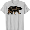 Fandy Family Floral Grandma Bear T Shirt Grandma Mother's Day Women Gift T-Shirt - Silver Grey