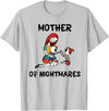Mom Shirts Mother of Nightmares Graphic T-Shirt - Silver Grey