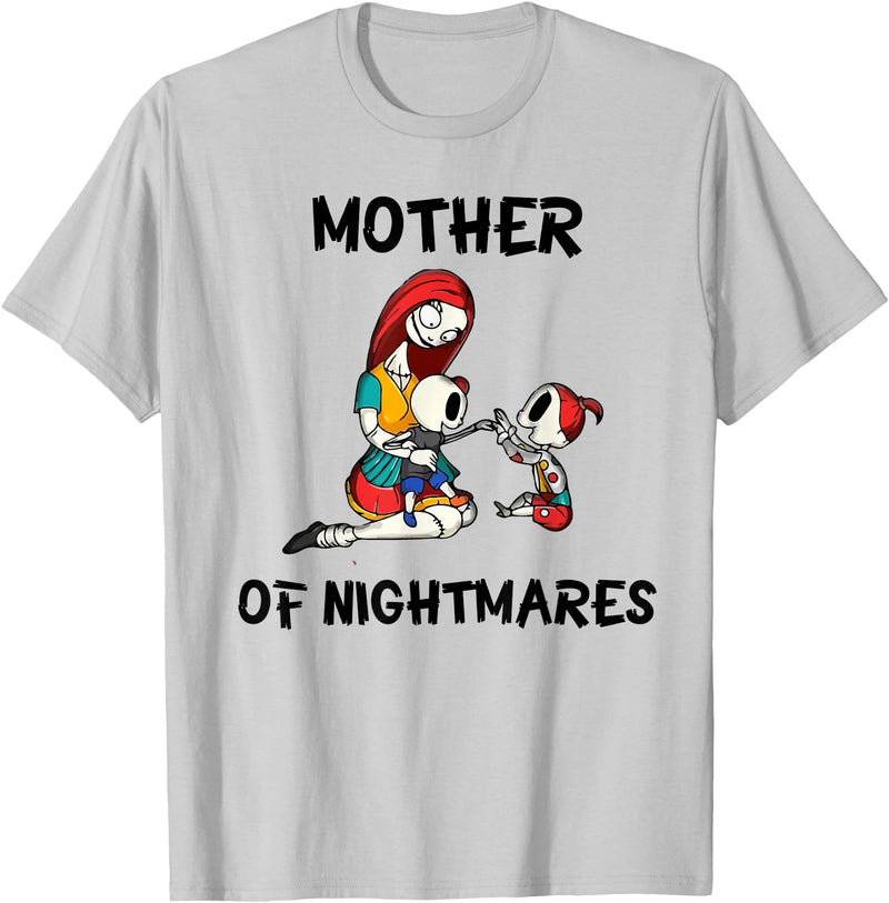 Mom Shirts Mother of Nightmares Graphic T-Shirt - Silver Grey