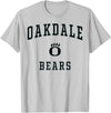 Official High School Fan Gear Oakdale High School Bears T-Shirt - Silver Grey