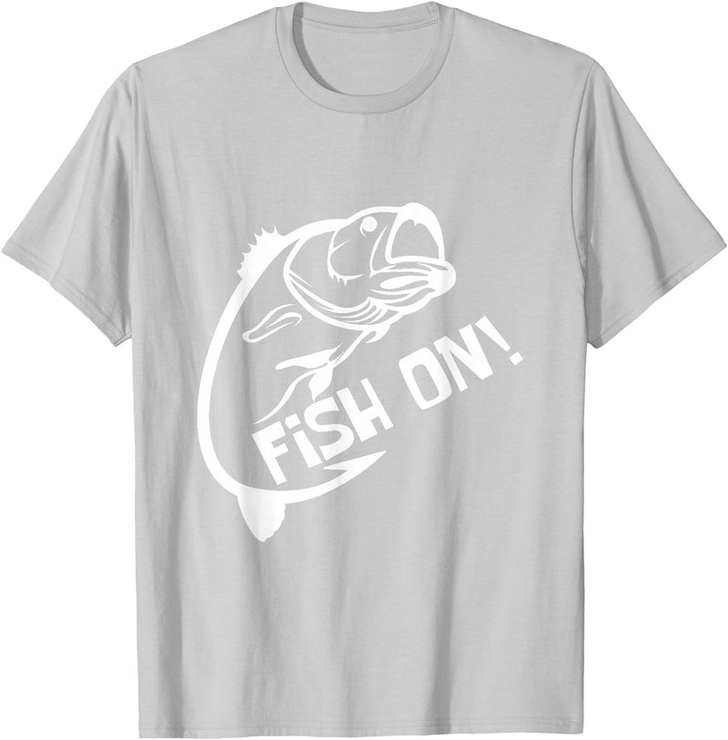 Fish on fish guard T-Shirt - Silver Grey