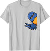 Thabluebirdluveve Bluebird Bird T-Shirt - Silver Grey