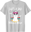 Shes a Bad Momma Llama - Mama Mom - DressedForDuty She's a Bad Momma Llama - Mama Funny - Vintage Mom Gift T-Shirt - Silver Grey