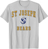 Official High School Fan Gear St. Joseph High School Bears T-Shirt - Silver Grey