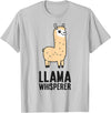 Funny Llama Lover Gifts Llama Whisperer T-Shirt - Silver Grey