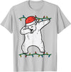 Christmas Shirts Pajamas PJ Men Women Kids Gifts Dabbing Polar Bear Dab Xmas Christmas Boys Kids Girl Youth T-Shirt - Silver Grey