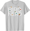 EpicWear Bird Nerd Bird Watcher Watching tshirt T-Shirt - Silver Grey