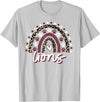 LIONS TEES CO Lions Rainbow Maroon Lion Pride School Spirit Mascot Lions T-Shirt - Silver Grey