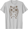 Mel & Bear Owl T-Shirts for Men and Women, Cute Owl Gifts for Birthday T-Shirt - Silver Grey