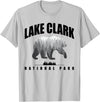 Lake Clark National Park Souvenir Tee Lake Clark National Park Bear US Parks Souvenir T-Shirt - Silver Grey