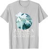 Selena's things Alaska Polar Bear Alaska Is Calling And I Must Go T-Shirt - Silver Grey