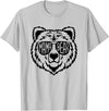 Funny Mothers Mama Bear Face Mama Bear Face Sunglasses Mother Mom Mommy T-Shirt - Silver Grey