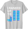 I Ranked Up To 11 Birthday Video Game Llama Piñata Birthday T-Shirt - Silver Grey