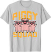 Pig Lover Shirts For Men Women Kids Pig Lover Piggy Squad Hog Farmer Crew Swine Women Men Kids T-Shirt - Silver Grey