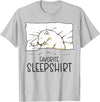 Sleeping & Napping Shirt Gifts For Nap Lovers Favorite Sleepshirt, Napping Polar Bear Pajama T-Shirt - Silver Grey