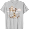 Cute Bearly Wait Baby Shower Bear Matching Family Granny We Can Bearly Wait Baby Shower Bear Family Matching T-Shirt - Silver Grey
