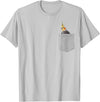 Animal in Your Pocket Cockatiel Bird T-Shirt - Silver Grey