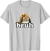 Kids Boys Girls Bruh Mini Holland Lop Bunny Rabbit Lover Hoodie in Silver Grey