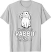 Rabbit Mom Rabbit Mum Mother Rabbit Lover T-Shirt in Silver Grey