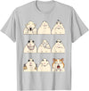 Hamster Reaction Meme Kids Boys Girls Men and Women T-Shirt - Silver Grey