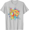 Funny Hamster T for Boys, Girls, Men, Women & Kids Hamster T-Shirt - Silver Grey