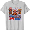 Scottish Highland Cow Print 250th Anniversary Gift 250 Years America Anniversary Cow 4th July America 1776 2026 T-Shirt -