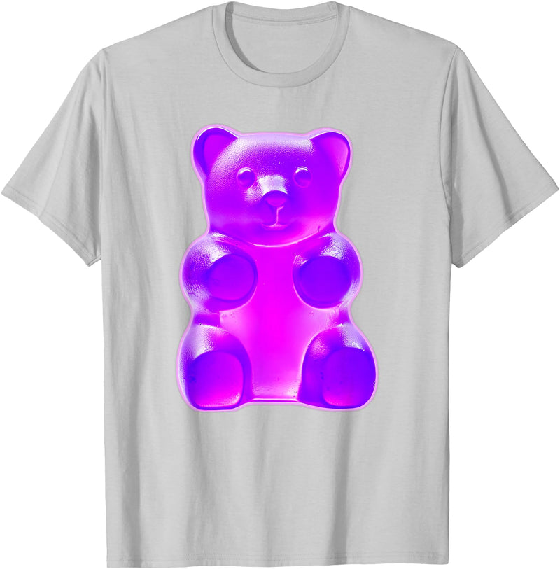 Urban Empyre Purple Gummy Bear T-Shirt - Silver Grey
