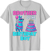 gaming gamer Birthday Llama Pinata Family Apparel Brother Birthday Boy Llama Pinata Party Family mathing Men T-Shirt - Silver Grey