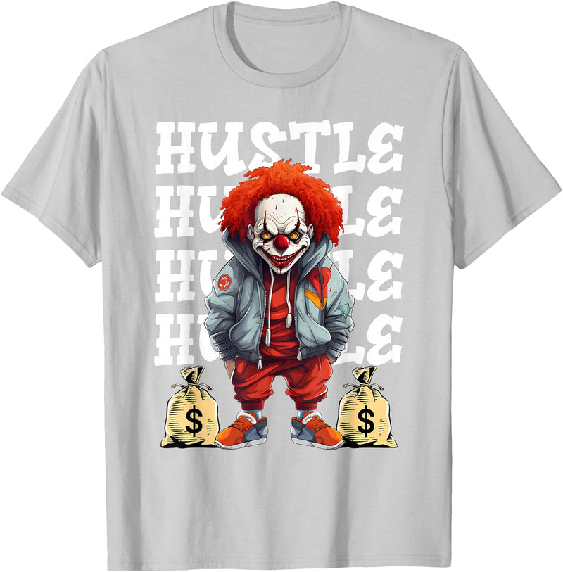 Hip Hop Clown Money Calling Horror Streetwear Tee Hip Hop Scary Clown Hustle Money Urban Streetwear Halloween T-Shirt -