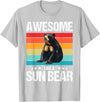 Sun Bears Sun Bear Lovers Shop Awesome like a Sun Bear. Sun Bears Sun Bear T-Shirt - Silver Grey