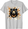 Sun Bear by AKH Sun Bear Splatter Art, Sun Bear Illustration, Sun Bear T-Shirt - Silver Grey