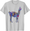 We Love Llamas & Alpacas - Peru Souvenirs Co. Peru Souvenir Llama Alpaca Flowers Peruvian Souvenir T-Shirt - Silver Grey