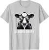 Farmstead Legends Legend Dairy, Cool Cow with Sunglasses T-Shirt - Silver Grey