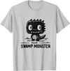 Horror Cool Kids and Adults Swamp Monster Team Halloween T-Shirt - Silver Grey