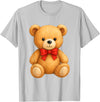 Teddy Bear Accessories Gifts Women Men Kids Teddy Bear Cute Teddy Bear Lover Illustration Graphic Design T-Shirt - Silver Grey