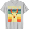 Funny Llama Gift Llama Lover Accessories & Stuff Cool Llama for Men Women No Prob Llama Alpaca Farming Animal T-Shirt - Silver Grey