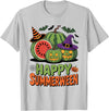 Summerween Watermelon Jack O Lantern Gifts Halloween Jack O Lantern Summer Happy Summerween Watermelon T-Shirt - Silver Grey