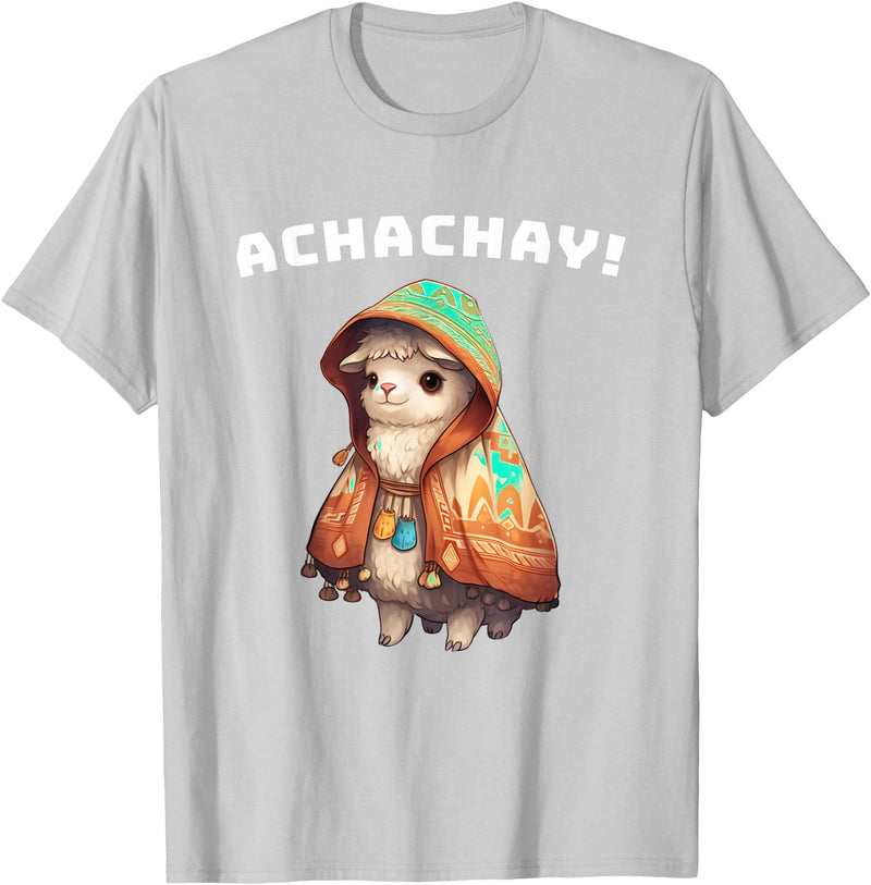 Ecuador Quito Llama Ecuador Cute Llama Quito Achachay Ecuadorian Quechua T-Shirt - Silver Grey