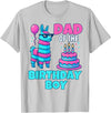 gaming gamer Birthday Llama Pinata Family Apparel dad of Birthday Boy Llama Pinata Party Family mathing Men T-Shirt - Silver Grey